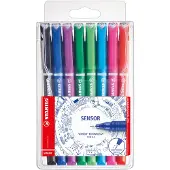 Stabilo SENSOR - Fineliner 0.3 mm - Etui Met 8 Kleuren