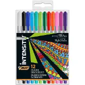 BIC Intensity Viltstiften - Extra Fijn 964893 12 Stuks
