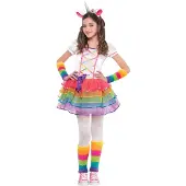 Amscan Verkleedset Regenboog Eenhoorn, 4-6 jaar