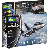 Revell Modelbouwpakket Militaire voertuigen - 63960 F-14D Super Tomcat - Model Set Plastic - 1:72 - Modelbouw