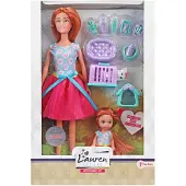 Toi-Toys Tienerpop Met Kind En Hond Meisjes Rubber Roze