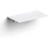Clou Sjokker Telefoon/douche Planchet - Wandmodel 18cm - Mat Wit - Accessoires, Wastafel accessoires, Planchetten - 8717462010356