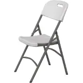 Hendi Inklapbare stoel – Belastbaar tot 180 kg – Wit – 540x440x x(H)840 mm