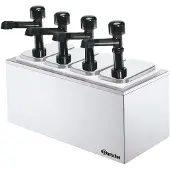Bartscher Pompstation Bartscher, 4x3,3L, incl 3 portie inzetstukken