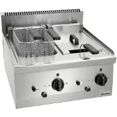 Bartscher Friteuse Bartscher, elektrisch, 2x8L, 60(b)x29(h)x60(d), 400V/12.6kW