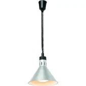 Hendi Voedselwarmhoudlamp - hangende conische zilverkleurige lamp 250W