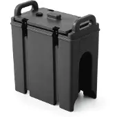 Super Merchant Geïsoleerde drankendispenser met tap, PET (Polyethyleentereftalaat), Zwart, 42(b)x23(d)x47(h)cm, 877869