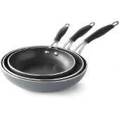 Hendi Koekenpan 280 mm Teflon, Pan + steelpan, Zilver