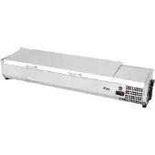 Hendi Opzetkoelvitrine GN 1/3, RVS, 39,5(b)x140,5(d)x29(h)cm, 6x GN 1/3, 233955
