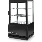Hendi Gekoelde display kast zwart | 58L
