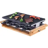 Syntrox Germany Raclette für 8 Personen | 1200W | Antihaftbeschichtet - Leitol / A-Ware