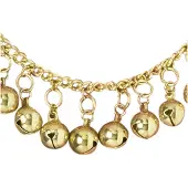 Finidi Enkelband met gouden belletjes voor party's
