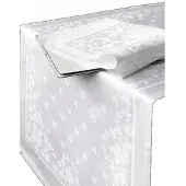 De Witte Lietaer tafellaken Lilium 160x50 cm katoen wit