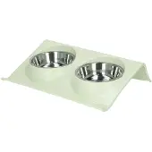 Springos Voerbak | Waterbak | voerbakjes | Drinkbak | Eetbak | Dubbel | Groen
