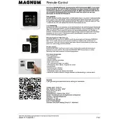 Magnum Wifi Thermostaat met touchscreen - Ral 9010 - 825100