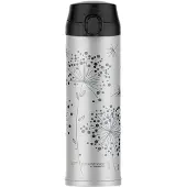 Thermos Decor Bloomy Hiver drinkbeker - 48 cl - Zilverkleurig