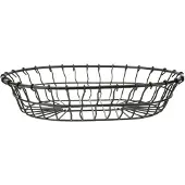 C&T Viggo Fruitmand Zwart 28x20xh6cm Ovaal Metaal