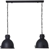 Brilliant Hanglamp Kiki Zwart 2xe27