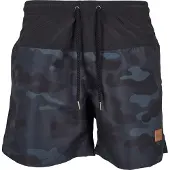 Urban Classics Zwemshorts smoky blue / duifblauw / zwart