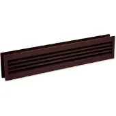 Nedco Deurrooster 46X9Cm 2-delig Bruin