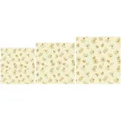 Bee's Wax - Bijenwasdoek - Honingraat Set van 3 Stuks - Geel