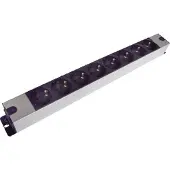 SOLAR PLUS Sol contactdooscombi 8v zwart/alu
