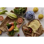 Nuts Innovations Vershoudzakje Bee's Wax Fruit en Groenten Gestreept Multi (3-Delig)
