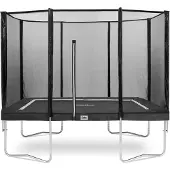 Salta Combo - 305 x 214 cm - Rechthoekige trampoline met veiligheidsnet - Stevig frame - Zwart