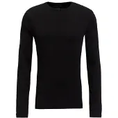 We fashion - Heren Slim fit T-shirt - Slim Fit - Zwart - Biologisch katoen - Maat: XXXL