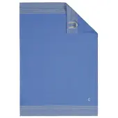 Cawö theedoek Two-tone 50x70 blauw