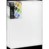 LIQUITEX 471040050 Basics Canvas 40 x 50 cm – Set van 3 | 100% Katoenen Canvas ca. 280 g/m² | Drievoudig Geprimed | Voor Acryl- & Olieverf