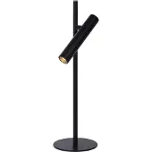 Lucide PHILON - Tafellamp - Ø 13 cm - LED Dimb. - 1x4,5W 3000K - Zwart