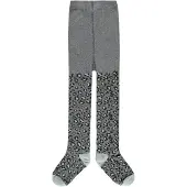Like Flo maillot met panterprint zilvergrijs Meisjes Katoen Panterprint - maat 23-26 - glitter