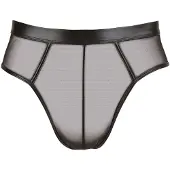 Svenjoyment Underwear Wetlook slip met open achterkant
