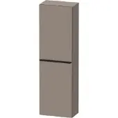 Duravit Hoge kast d-neo kolomkast wand 132 cm linksdraaiend mat basalt