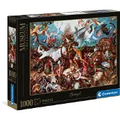 Clementoni - Puzzel - 1000 Stukjes - De Val van de Rebel Engelen - Kunstpuzzel voor Volwassenen en Kinderen