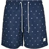 Urban Classics Zwemshorts marine / wit