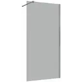 Guido Gusto Inloopdouche 40x200 8mm Nano glas chroom serie Silvio Rookglas