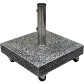 AVH-Collectie AVH parasolvoet 40 kg met 4 wielen graniet