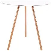 XLBoom | Bijzettafel Elle aluminium wit 45x45x50 cm bijzettafels | NADUVI