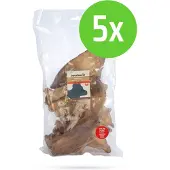 Beeztees Runderoren Voordeel - hondensnack - 12 stuks - 5 zakken