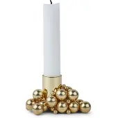 Gejst Molekyl Kandelaar 1 Messing - Kandelaars Staal Brass - 10003