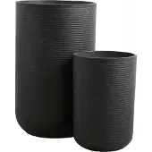 Nordal Granito bloempotten zwart - 29008