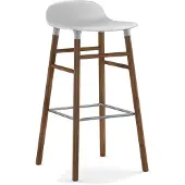 Normann Copenhagen Barstoel Form Barstool 75 cm Walnut White