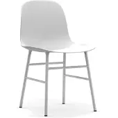 Normann Copenhagen Form Chair Steel Frame - Stoelen Recyclebaar Polypropyleen White - 602810