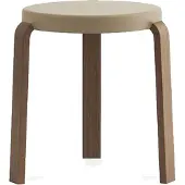 Normann Copenhagen Kruk Tap Stool Walnut Sand