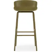 Normann Copenhagen Barstoel Hyg Steel 75 cm Olive
