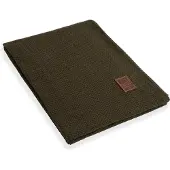 Knit Factory Jesse Gebreid Plaid - Woondeken - plaid - Wollen deken - Kleed - Groen - 160x130 cm