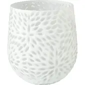 Goebel - Accessoires | Vaas White Carved 22 | Glas - 22cm