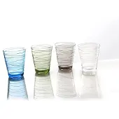 Brunner Drinkglazen Onda - Duurzaam en krasbestendig - Campingglas - Stapelbaar - Vaatwasser bestendig - 4 Stuks